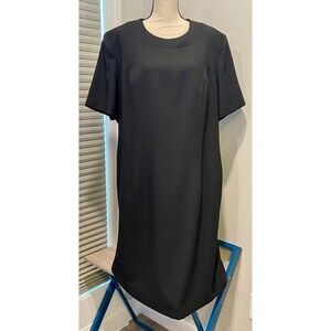 Vintage Henry Lee Black Shift Dress Women's 20W